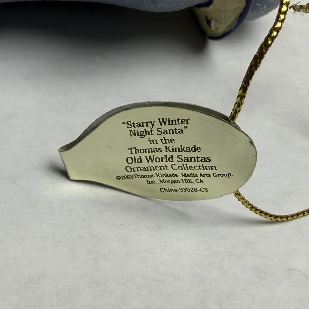 Thomas‎ Kinkade Old World Santa Ashton Drake Ornaments Set of 10 Christmas Lot 3